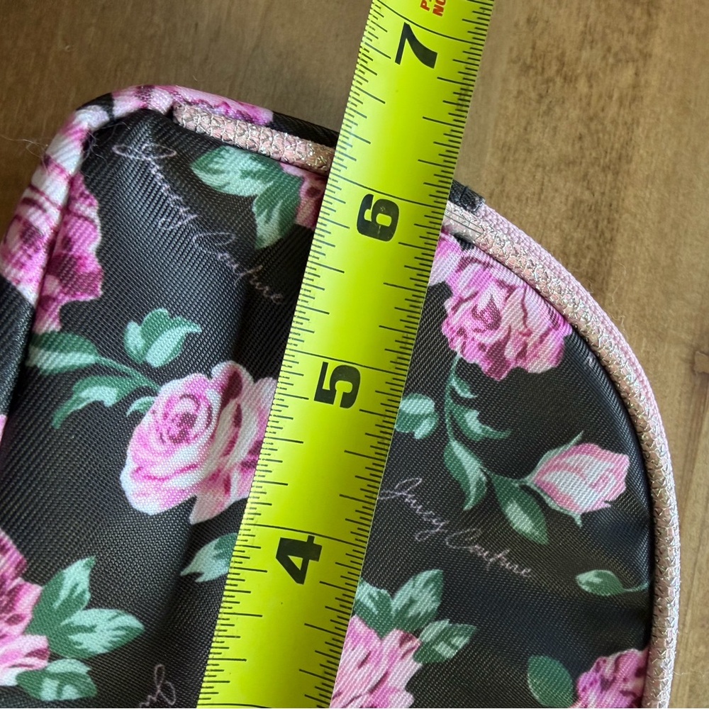 Juicy Couture Pink Rose Zippered Cosmetic Bag - Picture 6 of 6